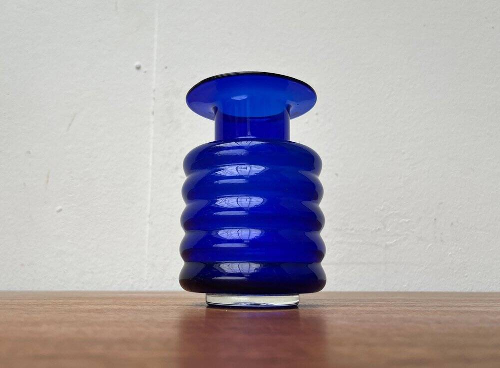 Vintage Glass Vase by Narita Voigt for VEB Glaswerk Harzkristall, GDR, 1970s