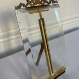 Frame in brass and beveled glass