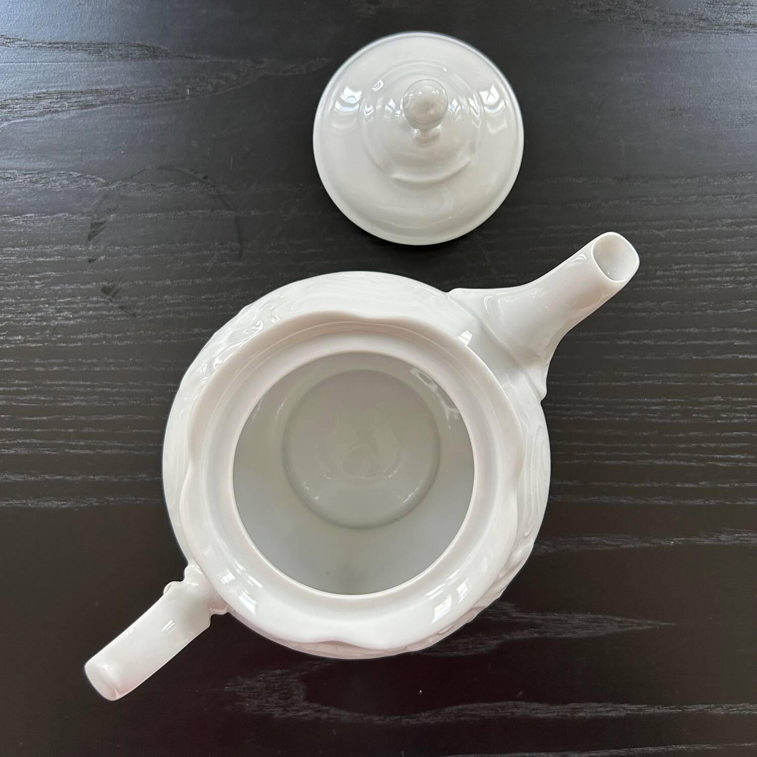 Baroque porcelain teapot