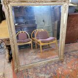Golden mirror xixth period restoration 132×110cms