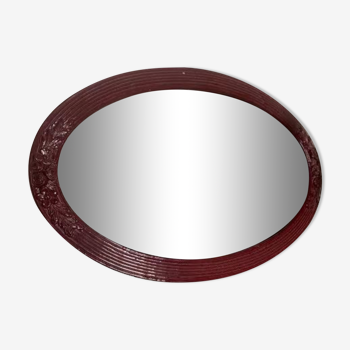 Miroir de forme ovale 50x33cm