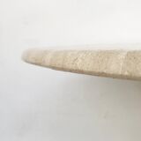 Travertine ircular dining table