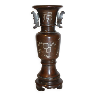 Bronze baluster vase from Vietnam, 1920
