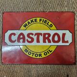 Castrol enameled plate from 1960