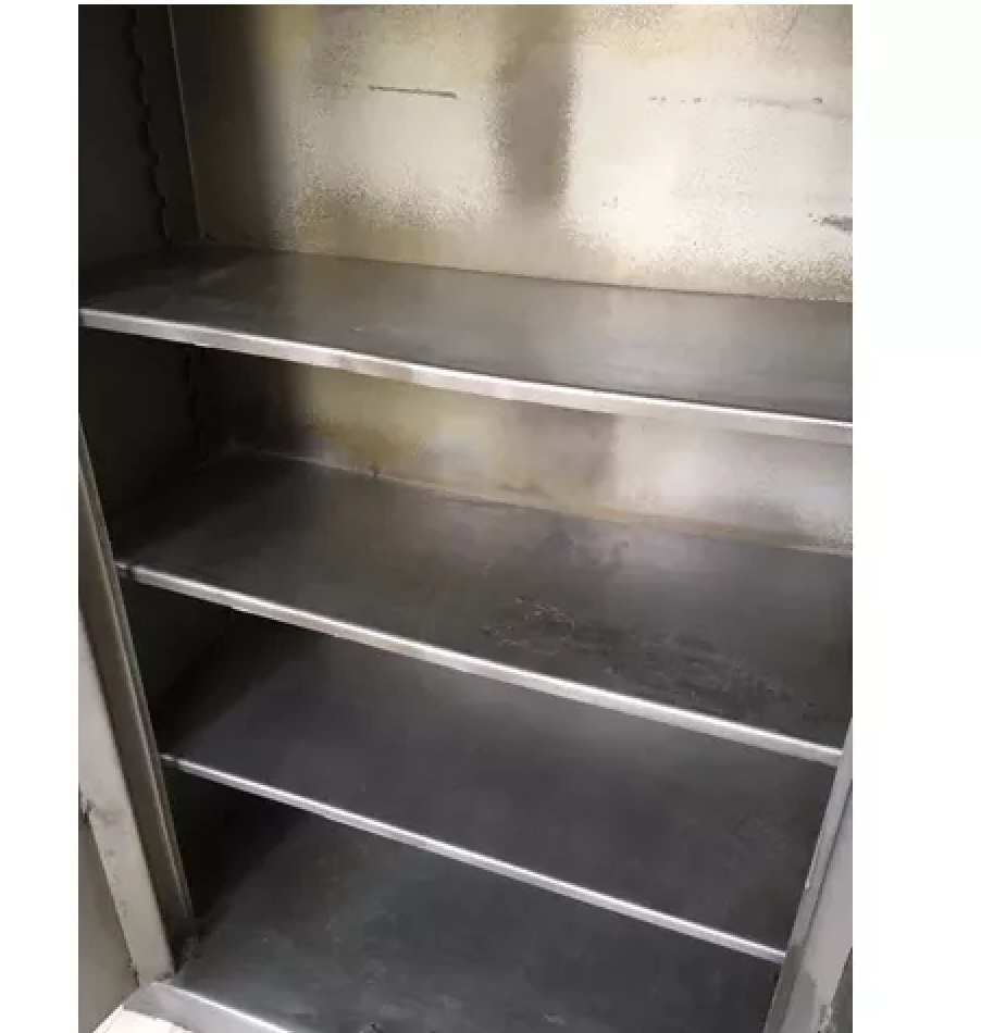Armoire de rangement industrielle acier brossé