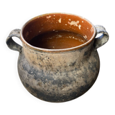 Antique terracotta pot with handles Vallauris