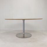 Oval dining table by Pierre Paulin for Artifort