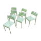Six Roxö metal stackable chairs by Ola Wihlborg for Ikea 2010