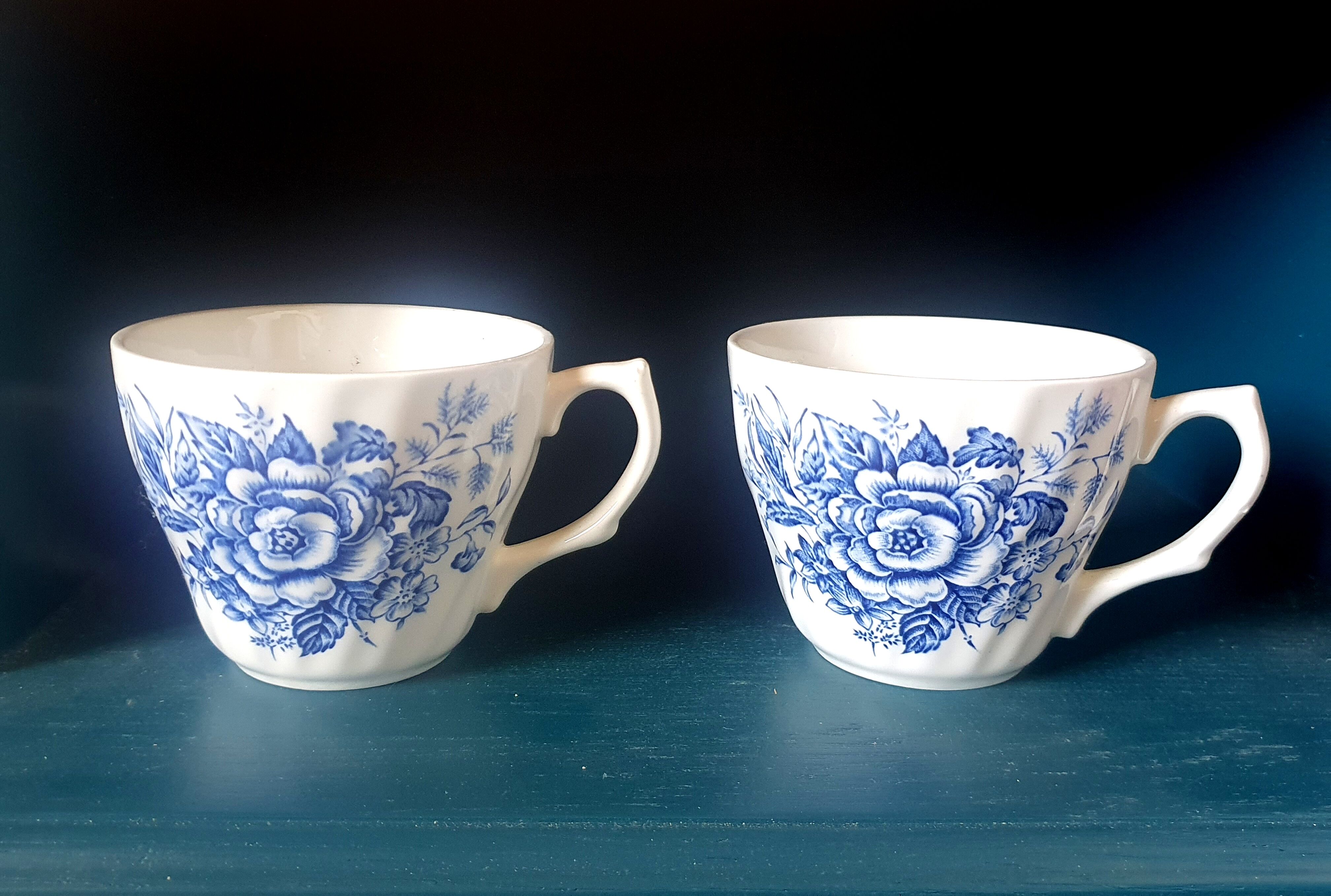 Duo of English porcelain cups