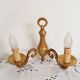 2-light brass wall light, vintage, Louis XVI style