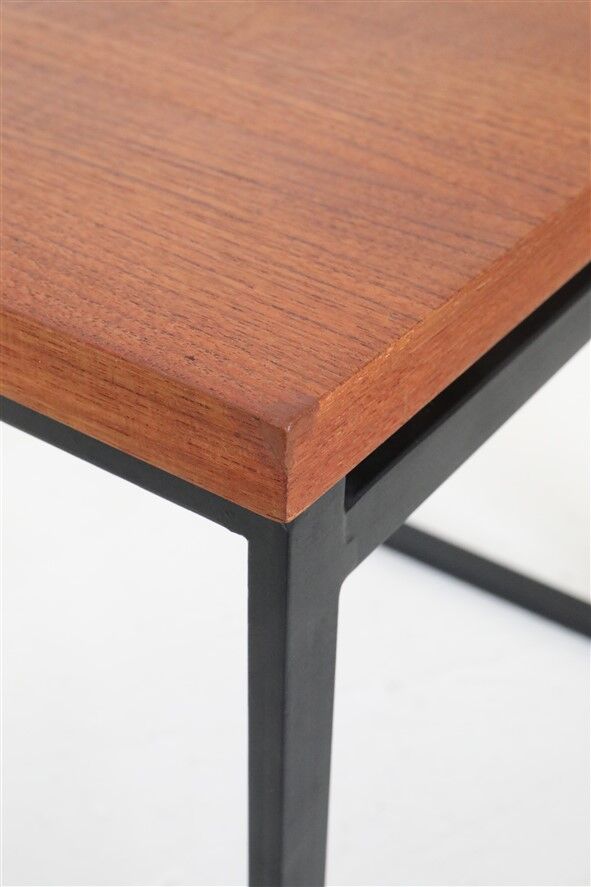 Table d'appoint en teck Rare Rego / Günter Renkel “Twen” / Design moderne du milieu du siècle / Années 1950 / Modernisme des années 1960