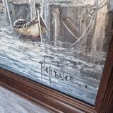 Vintage signed oil painting and unique artwork by Florence Wilkins Furst