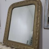 Miroir Doré Style Ancien / Louis Philippe - Arrière Rond