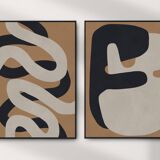 2 abstract art prints. A2 (42x59.4cm)