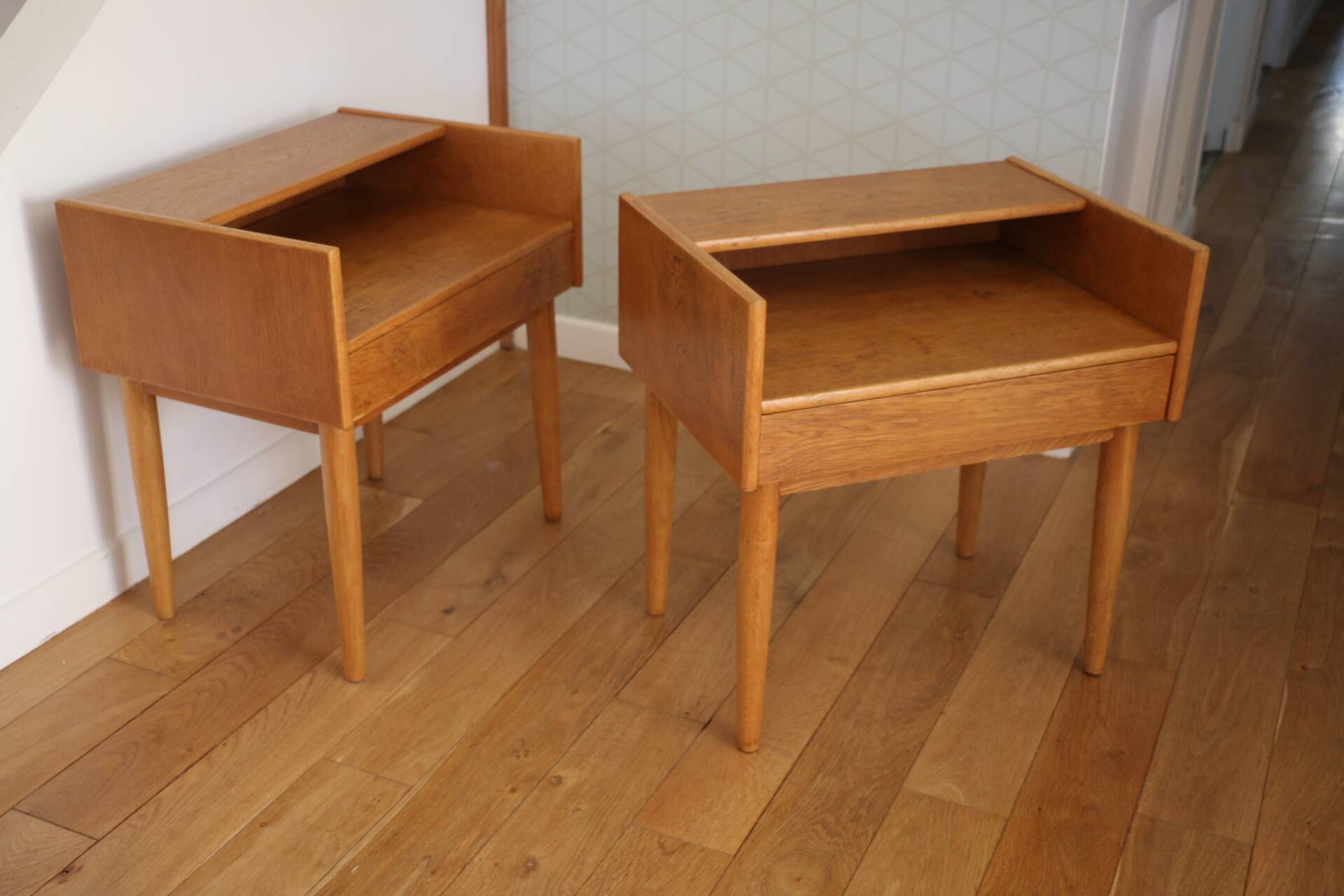 Paire chevets Melvin Mikkelsen Mobler 1960