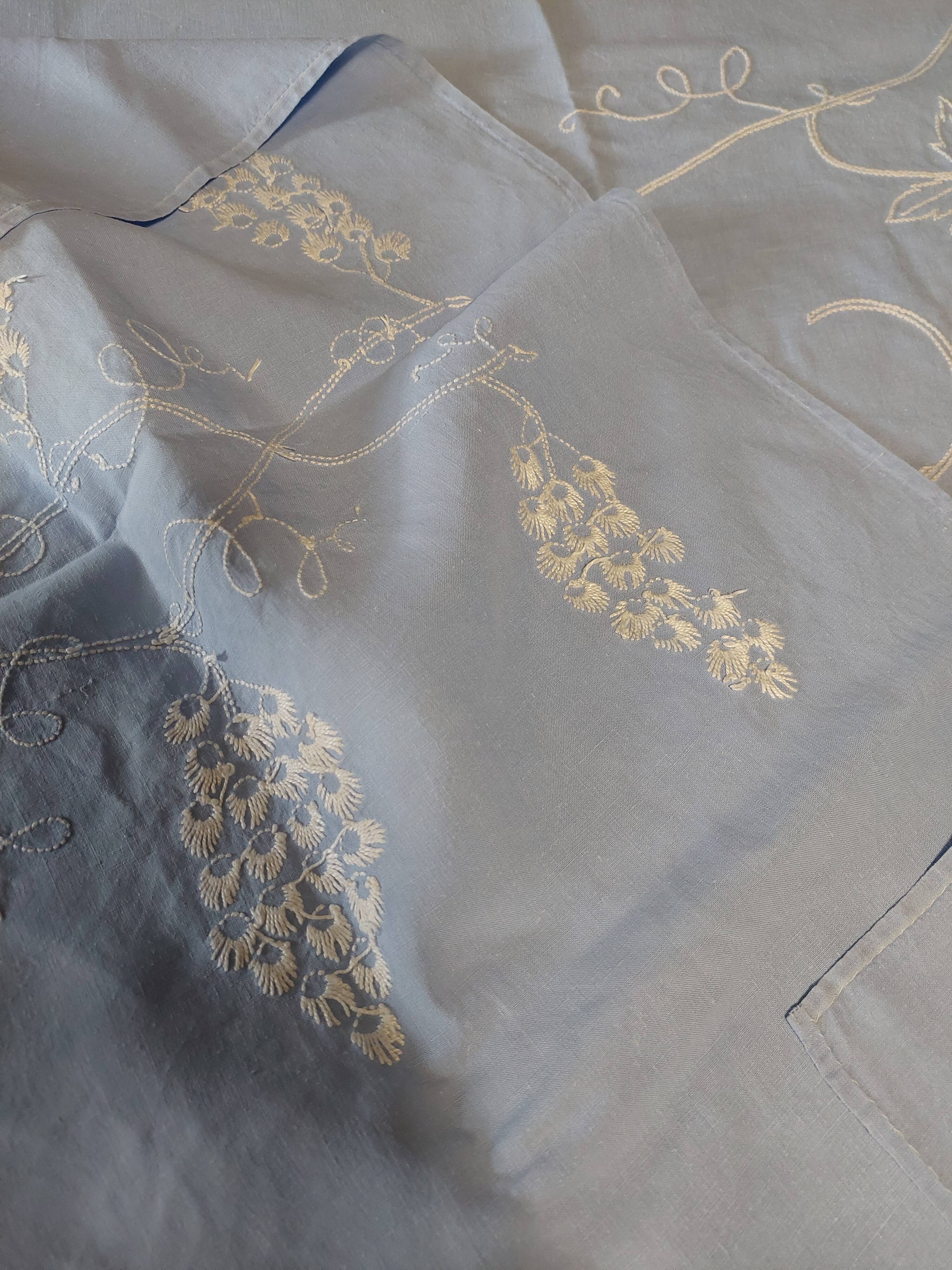 Table linen tablecloth eighteen napkins eighteen coasters