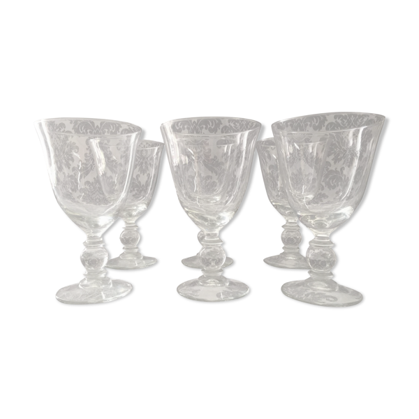 Service à champagne cointreau vin eau 6 verres cristal