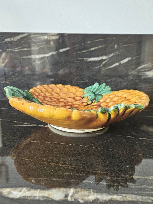 Coupe À Fruit En Céramique Par Vallauris Époque Vintage 1950