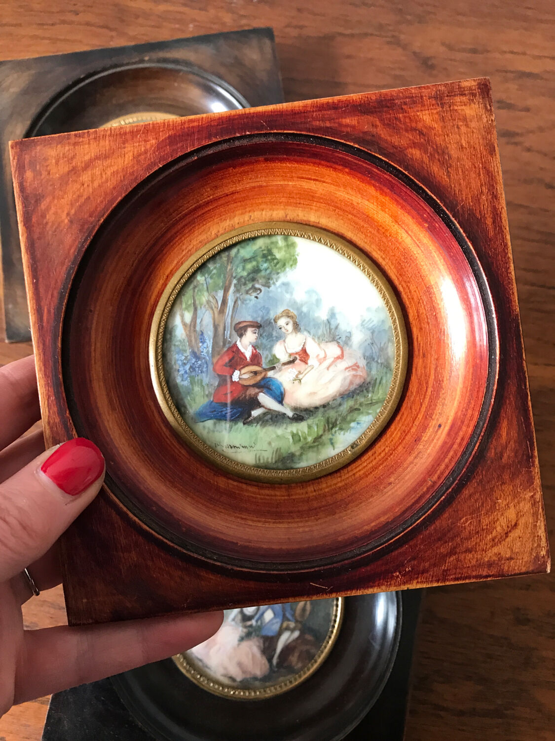 Miniature gallant scene