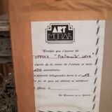 Lithography of Louis Toffoli "pink motherhood"