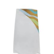 Vase parchment, white porcelain decorated, designed by J. van Loon, Rosenthal, Germany, 1980s.