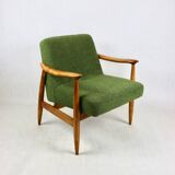 Vintage armchair GFM 300-202 design J.Kedziorek Loft 70s green boucle - 2 pieces available