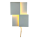 Geometric Square Wall Lamp By J.J.M. Hoogervorst For Anvia Nederland, The Netherlands, 1960S