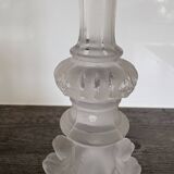 Pair of antique candlesticks Val Saint Lambert - Griffin model