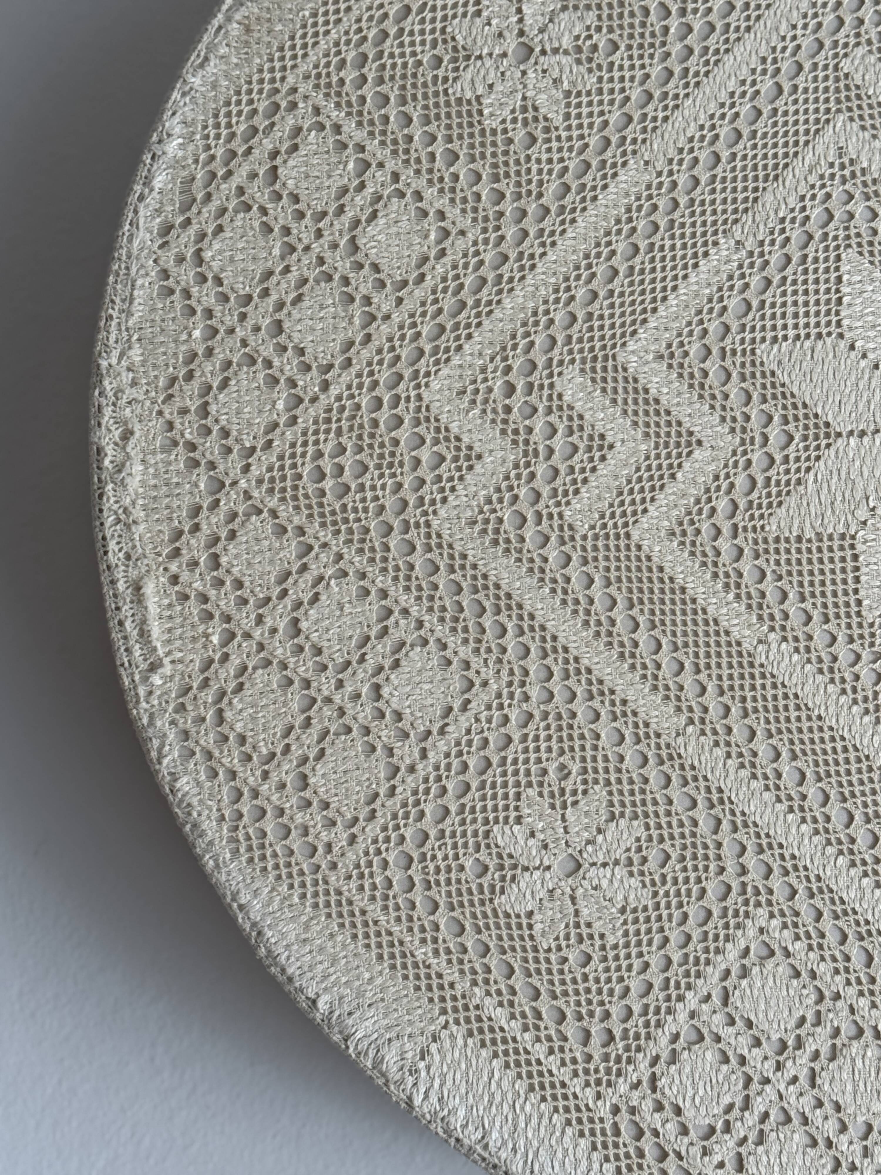 Applique, plafonnier suédois moderne en textile crocheté