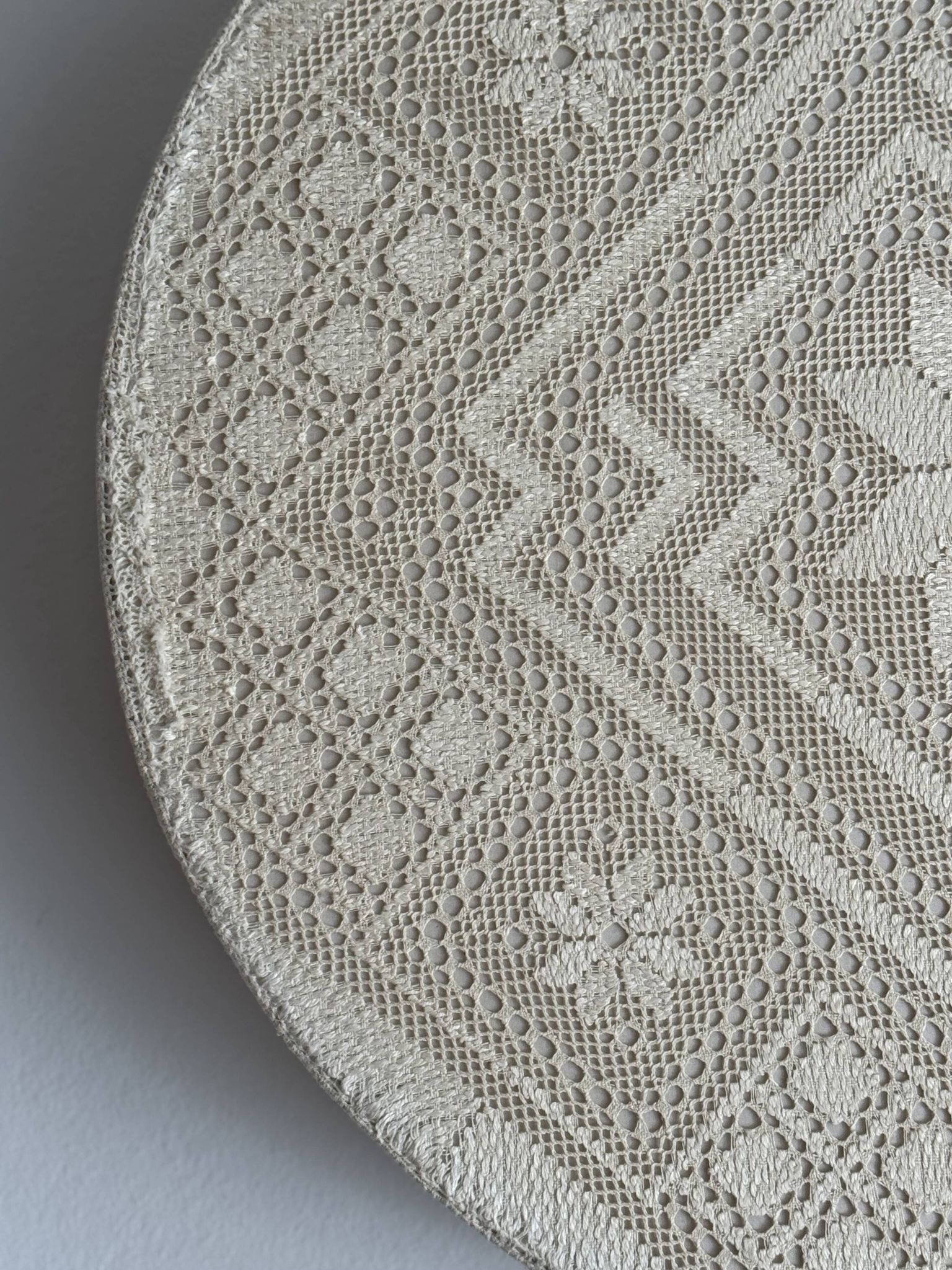XL textile Plafond /ceiling lamp, swedish modern, crocheted