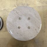 ASHTRAY in MARBLE and METAL CHROME Vintage circa 1970