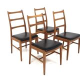 4 Scandinavian teak chairs, Sweden, 1960