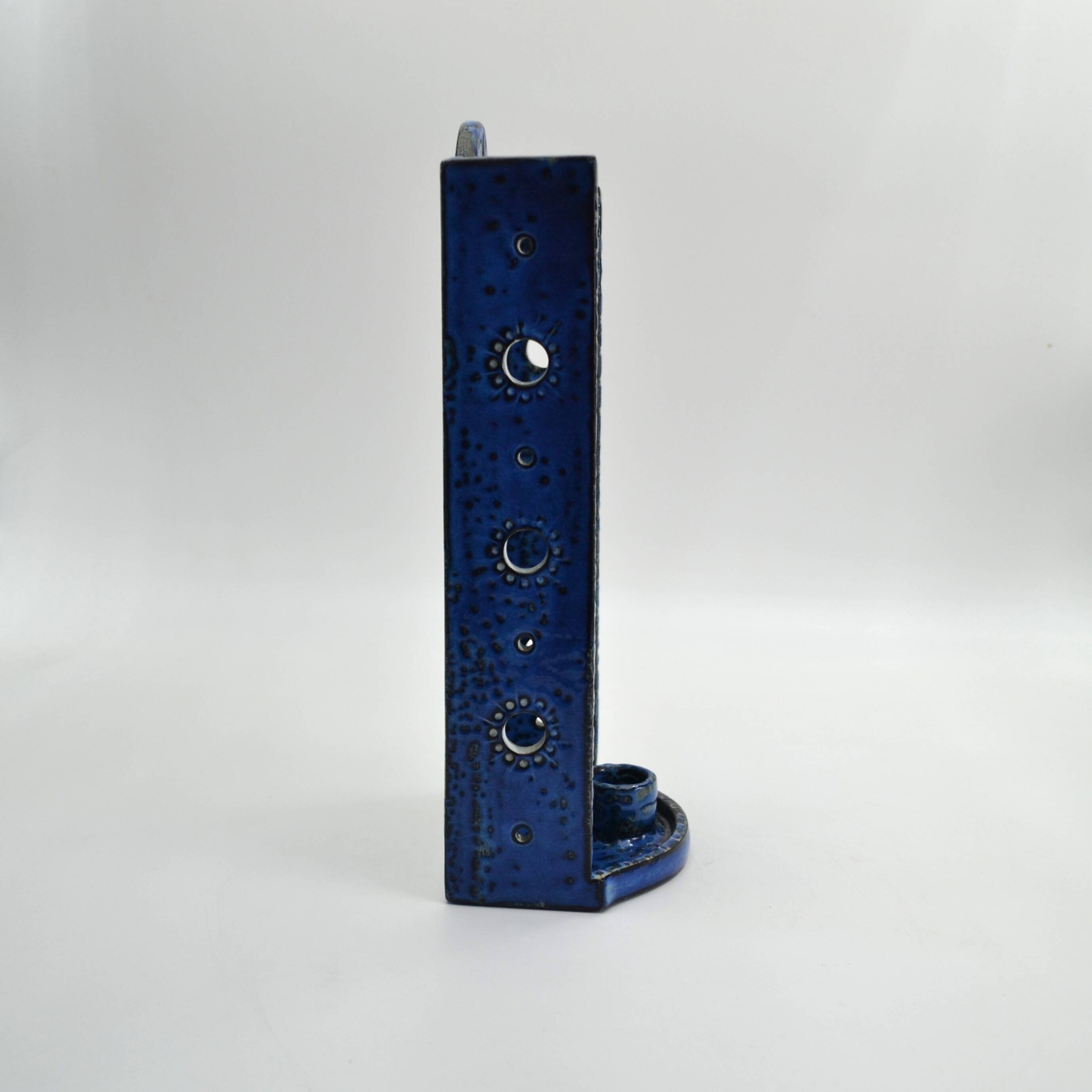 Wall-mounted candle holder in porcelain, Tenera series by Berte Jessen for Aluminia.