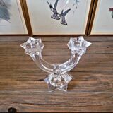 Villeroy & Boch crystal candlestick, star-shaped, for 2 candles