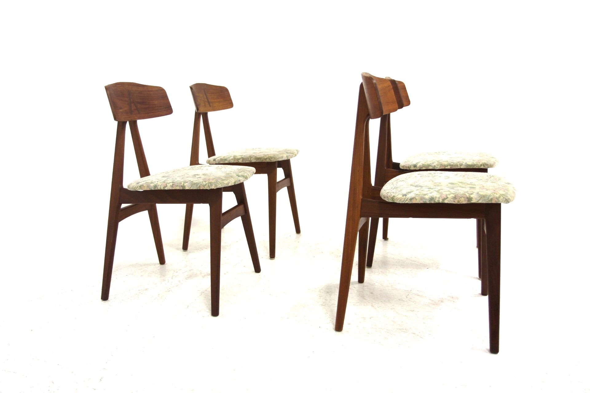 Set of 4 Scandinavian chairs "Nizza" Bengt Ruda, Sweden, 1960