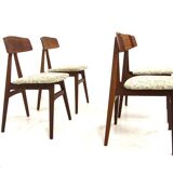 Set of 4 Scandinavian chairs "Nizza" Bengt Ruda, Sweden, 1960