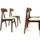 Set of 4 Scandinavian chairs "Nizza" Bengt Ruda, Sweden, 1960