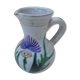 Small pitcher decoration thistles