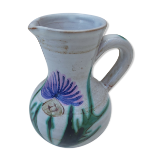 Pichet décor chardons