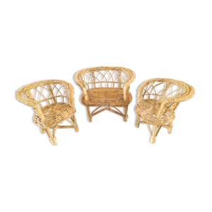Fauteuils et canapé miniatures