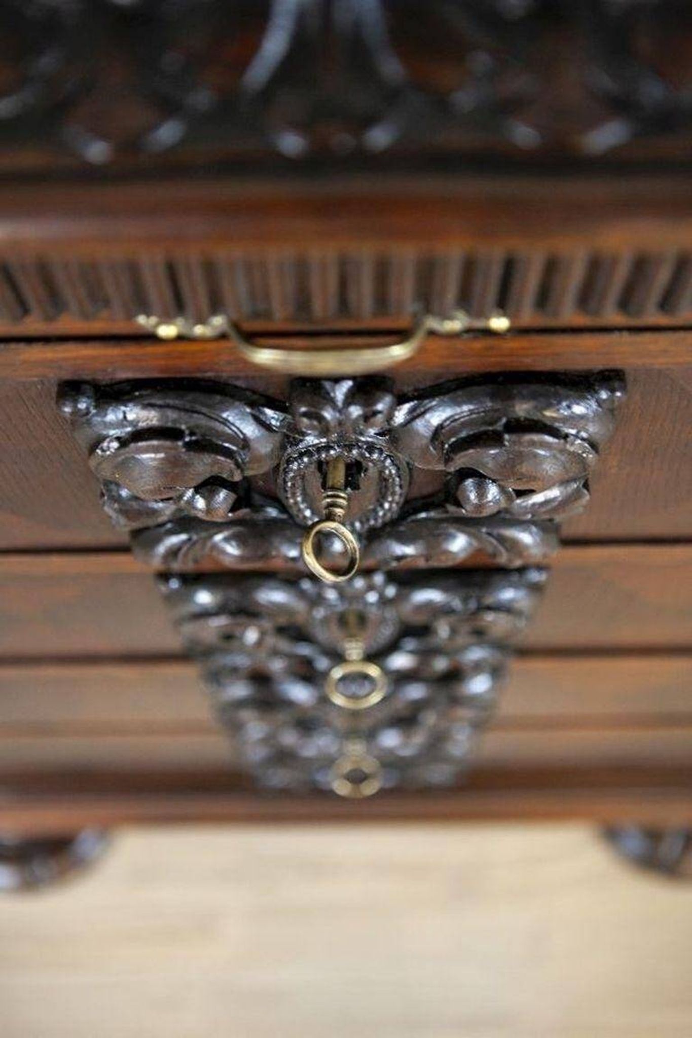 Interwar Oak Sideboard in Dark Brown, 1930s