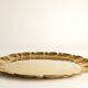 Hollywood Regency Large Oval Brass Tray by Firma Lars Holmström, Sweden 1940's