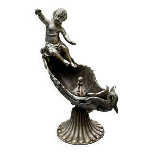 Fontaine à oiseaux argenté