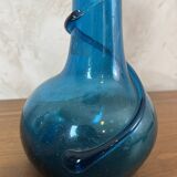 Blue spiral vase