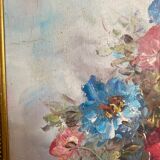 Tableau huile sur toile bouquet