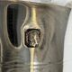 Pair of crystal decanters with solid silver mounts