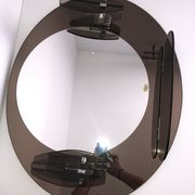 Lupi Crystal Luxor Mirror with 2 integrated wall lights and shelf