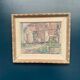 Original Swedish Oil on Canvas – “Gårdsmotiv” by Edvin Ollers – Signed