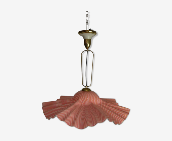 Suspension art déco rose