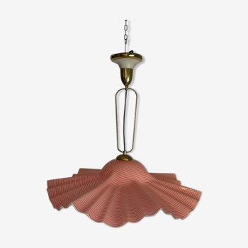 Pink art deco chandelier